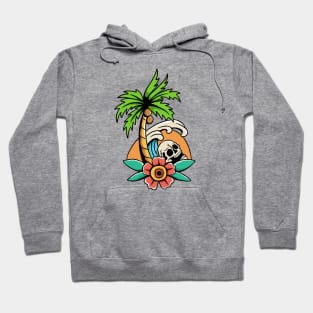 Summer, Palm, and Skull Hoodie